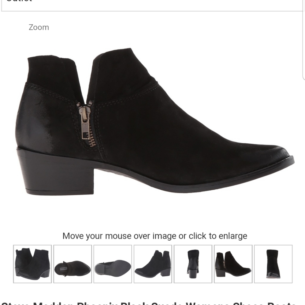 STEVE MADDEN suede ankle booties